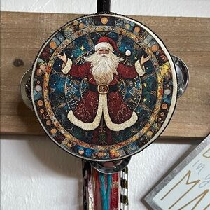 Oops Festive Santa Wall Tamborine